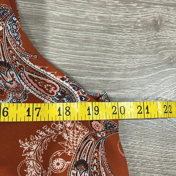 Cato Est. 1946 sleeveless paisley layered top M - Picture 7 of 11